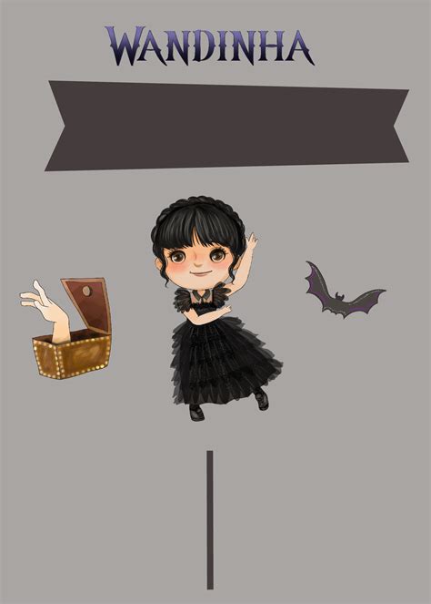 fundo convite wandinha.